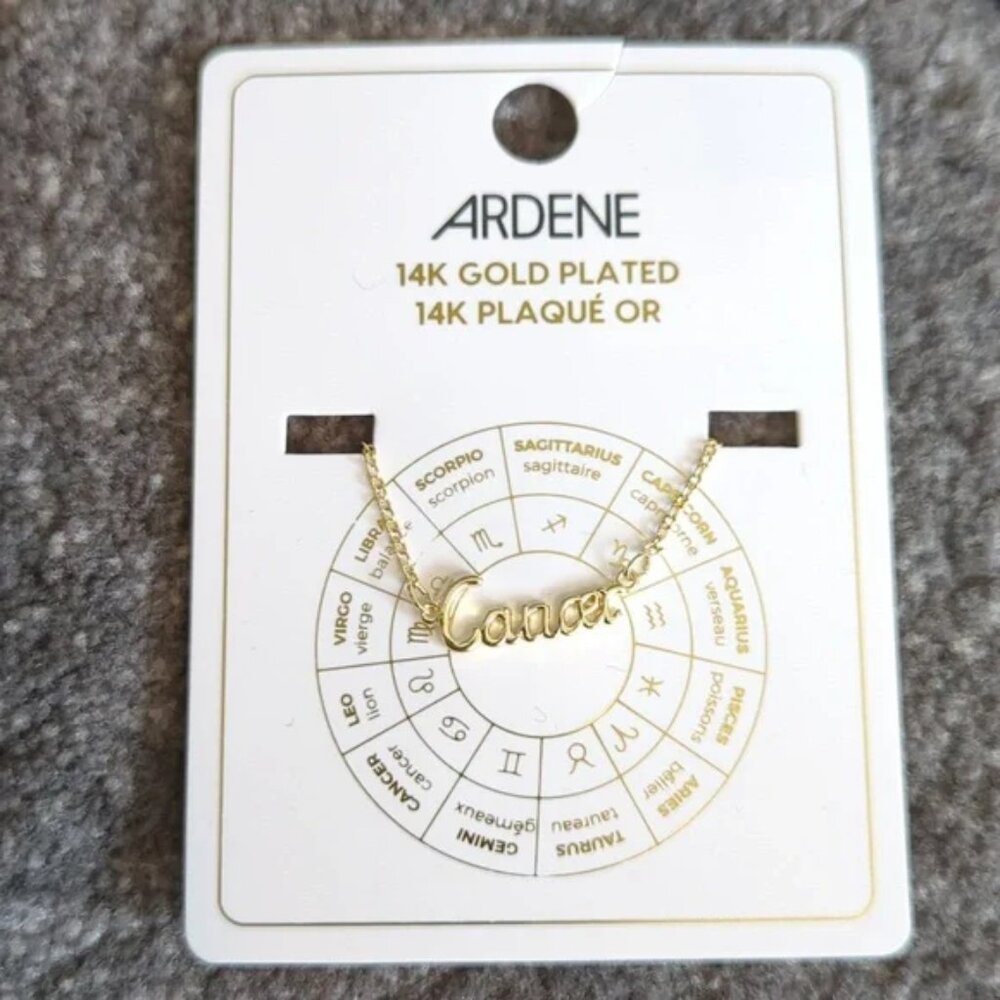 zodiac sign Cancer necklace Brand New